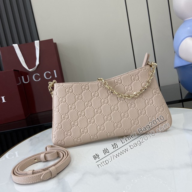 Gucci專櫃古馳最新款Emblem系列小號肩背包鏈條女包 jh2850型號：815277